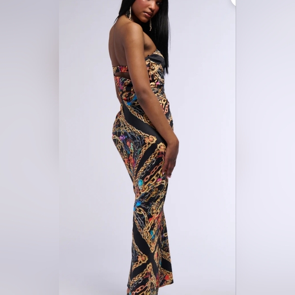 Akira NWT Gorgeous Satin Maxi Dress - Picture 8 of 11